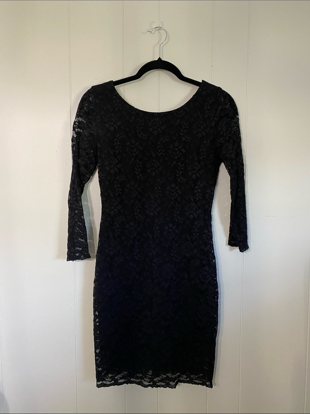 Black Lace Bodycon Dress